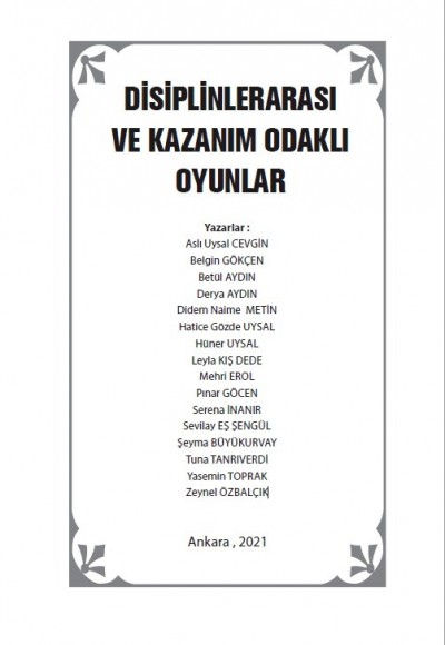 DİSİPLİNLERARASI VE KAZANIM ODAKLI OYUNLAR