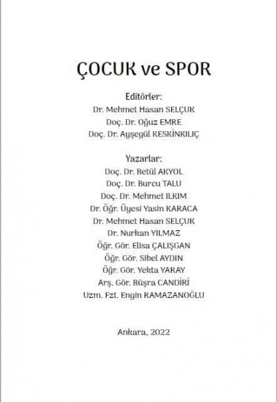 ÇOCUK ve SPOR