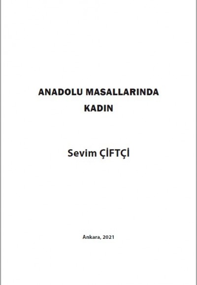 ANADOLU MASALLARINDA KADIN