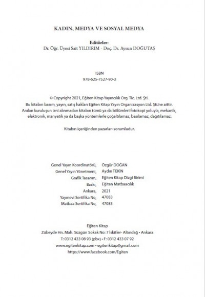 KADIN, MEDYA VE SOSYAL MEDYA