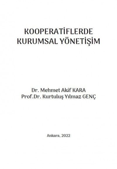 KOOPERATİFLERDE KURUMSAL YÖNETİŞİM