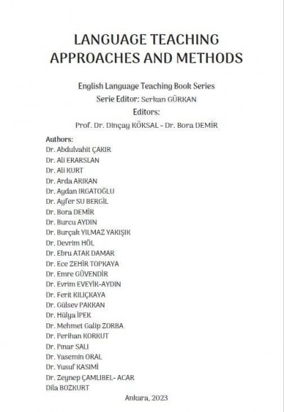 LANGUAGE TEACHING APPROACHES AND METHODS