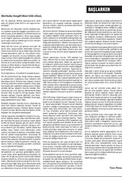MAVİ GÖK SAYI: 10  KÜLTÜR - SANAT - EDEBİYAT DERGİSİ