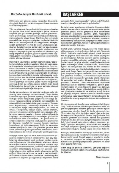 MAVİ GÖK SAYI: 16 KÜLTÜR - SANAT - EDEBİYAT DERGİSİ