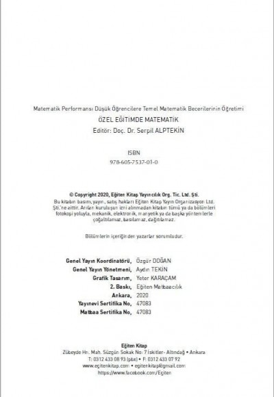 ÖZEL EĞİTİMDE MATEMATİK