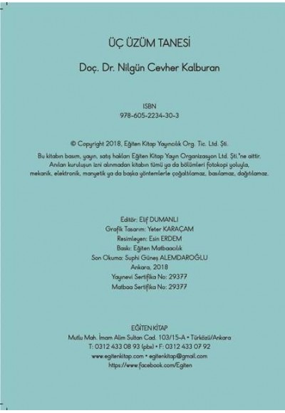 ÜÇ ÜZÜM TANESİ - Nilgün Cevher Kalburan