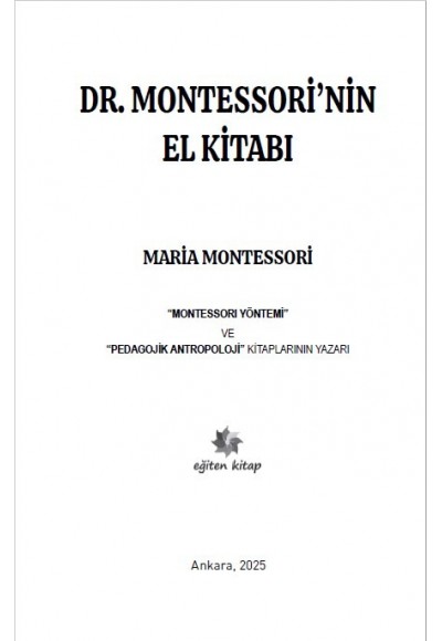 DR. MONTESSORİ’NİN EL KİTABI