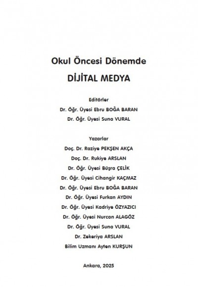 Okul Öncesi Dönemde DİJİTAL MEDYA