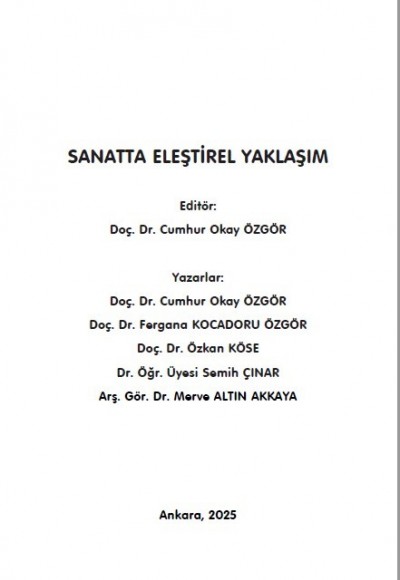 SANATTA ELEŞTİREL YAKLAŞIM