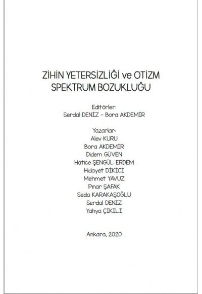 ZİHİN YETERSİZLİĞİ VE OTİZM SPEKTRUM BOZUKLUĞU