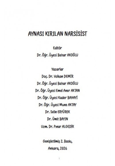 AYNASI KIRILAN NARSİSİST