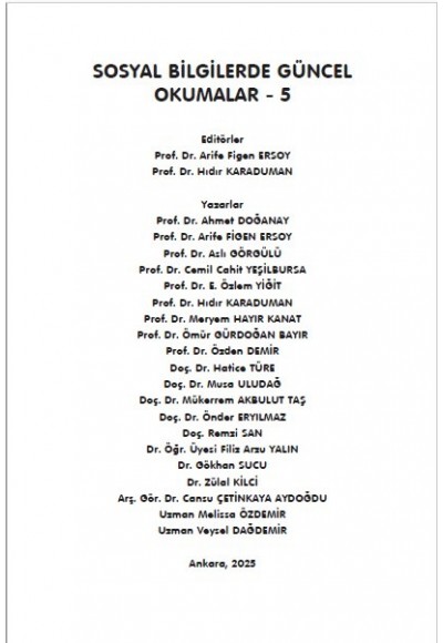 SOSYAL BİLGİLERDE GÜNCEL OKUMALAR - 5