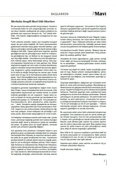 MAVİ GÖK SAYI: 32 KÜLTÜR - SANAT - EDEBİYAT DERGİSİ